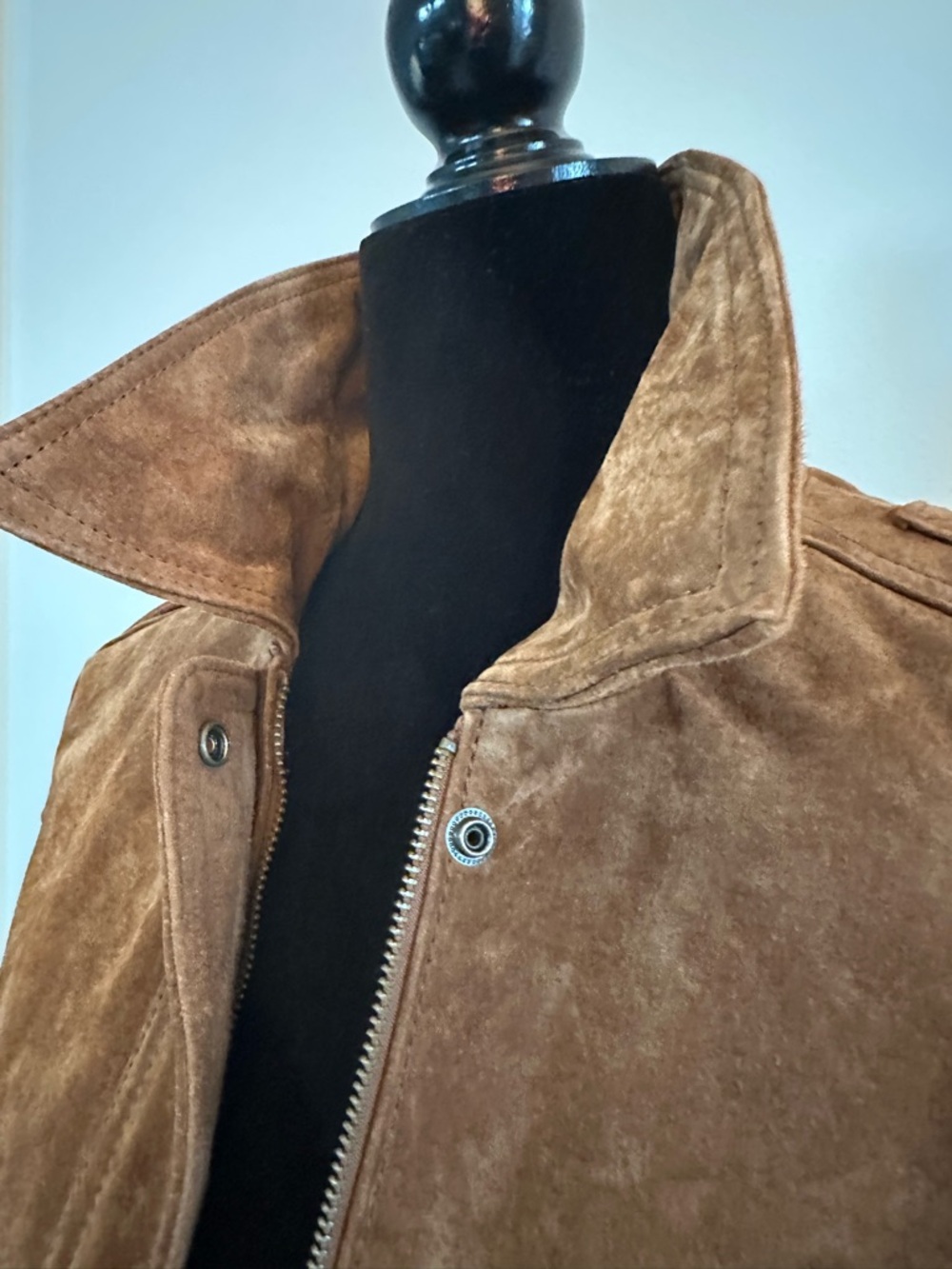 Zara Suede Bomber Jacket - NEW WITH TAGS - Picture 5 of 10